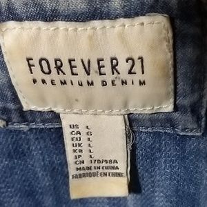 Forever 21 Jackets & Coats - Forever 21 Jean Jacket Size Large Forever 21 Jackets & Coats - Forever 21 Jean Jacket Size Large